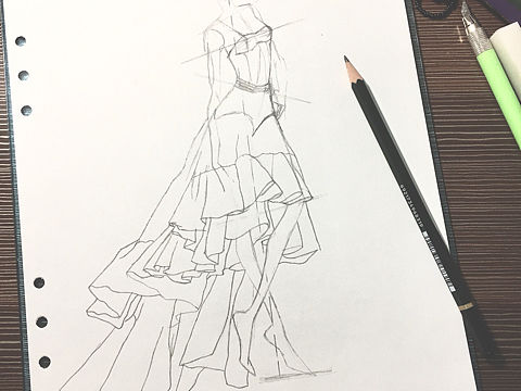 #服装设计手稿