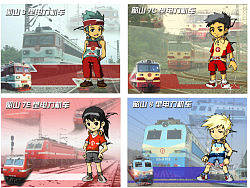 中国火车拟人形象 韶山系列电力机车