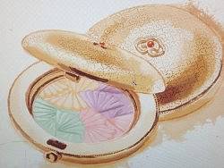 时尚妆品插画