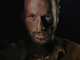 彩铅绘安德鲁·林肯