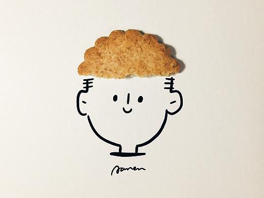 我就剩半块儿饼干了。