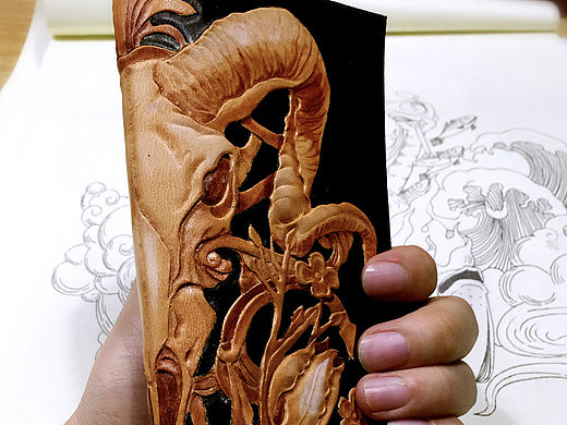 皮雕系列十二星座之白羊座