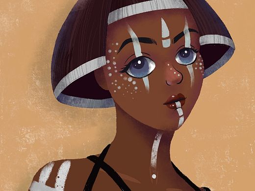 不同风格的插画头像练习～