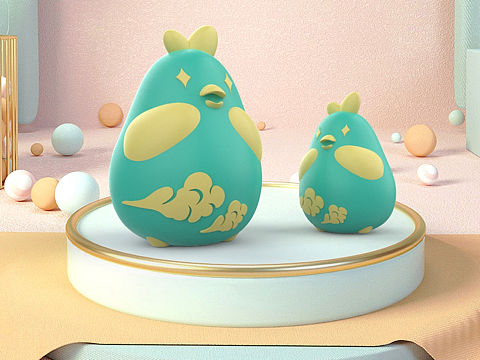 小鳥/小雞（個人主頁-ZNDY3Mjg4NzI=） - 玩具 - 站酷設(shè)計師胡hy原創(chuàng)素材 - 站酷ZCOOL