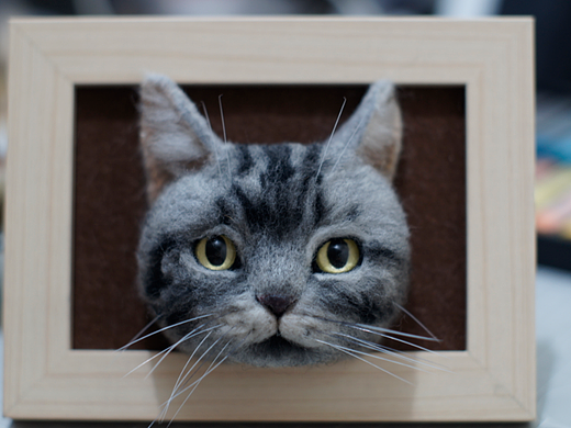 羊毛毡猫咪头像相框（个人主页-ZNjI2MDQxMTY=） - 其他手工艺 - 站酷设计师水良平原创素材 - 站酷ZCOOL