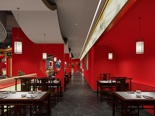 京味张北京烤鸭东莞大朗里悦里店餐饮品牌空间全案设计