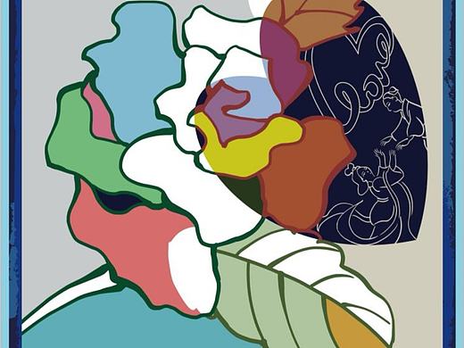 七夕情人节主题丝巾设计（2）