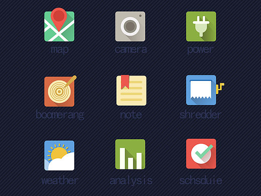 扁平化图标(临摹)