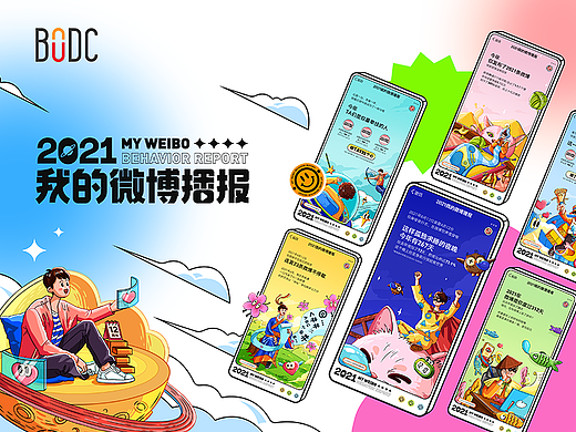 2021我的微博播报——微博年度盘点H5设计回顾