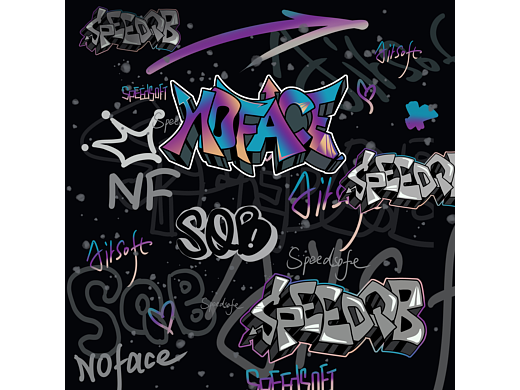 隊服涂鴉個性噴涂字母黑色調(diào)（個人主頁-ZNjM1OTQzMzI=） - 商業(yè)插畫 - 站酷設計師畫師花七原創(chuàng)素材 - 站酷ZCOOL