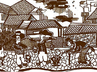 百家姓书籍设计及插画配图