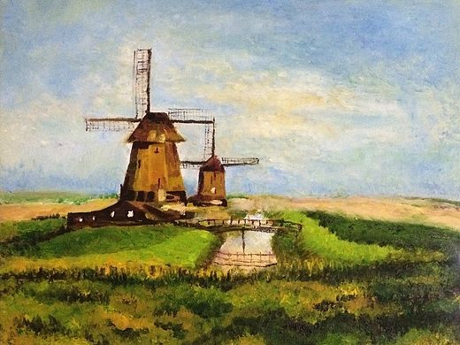 風(fēng)景油畫（個人主頁-ZMTMyMjA3NTY=） - 繪畫 - 站酷設(shè)計師簍簍開飛機原創(chuàng)素材 - 站酷ZCOOL