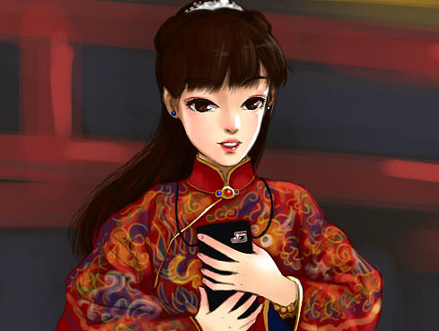 受托画的MM漫画像-1(写实版)