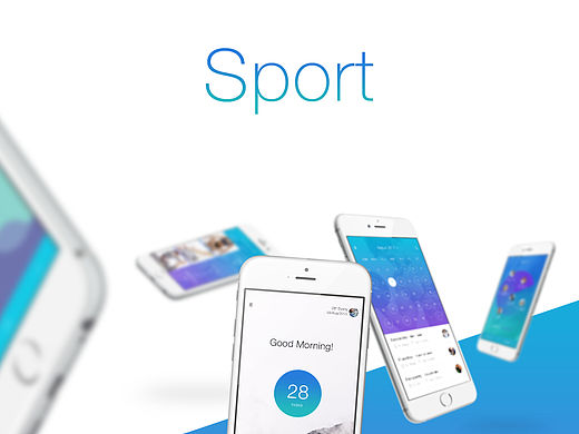 运动健身课程社交app UI界面