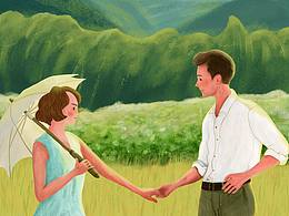 电影场景练习插画