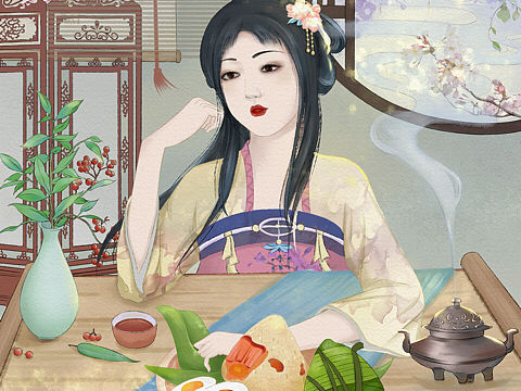 中国传统吉祥动画插画设计