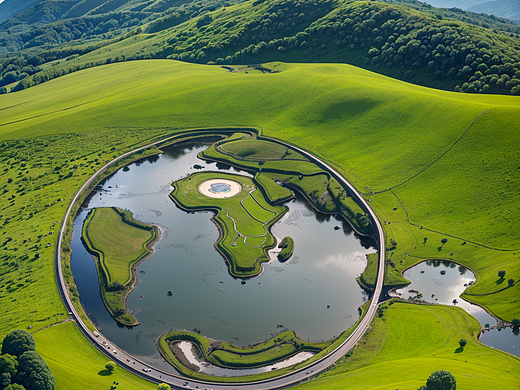 世界地球日海报——地球村
