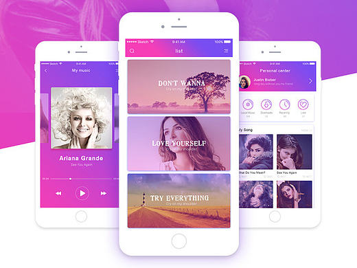 Music App 配色练习