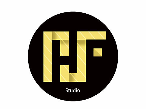 HF字母工作室logo标志设计