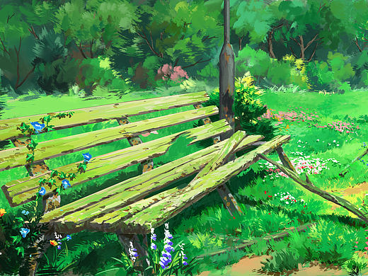 四期宫崎骏风格自然场景课堂示范