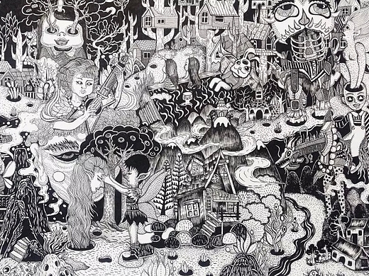 精灵谷系列一"生命之树"插画-创作习作1.