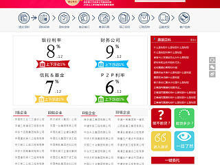 金融类网站页面设计（一）