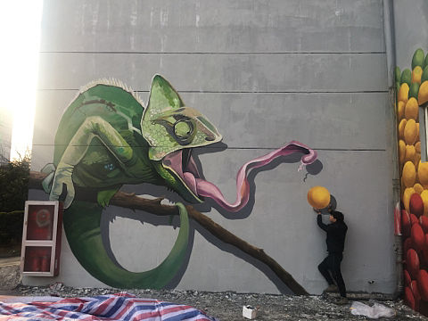 壁画涂鸦