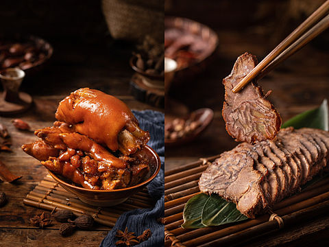 热卤味猪蹄 卤牛肉 卤鸡爪 烧鸡｜玩味拾光
