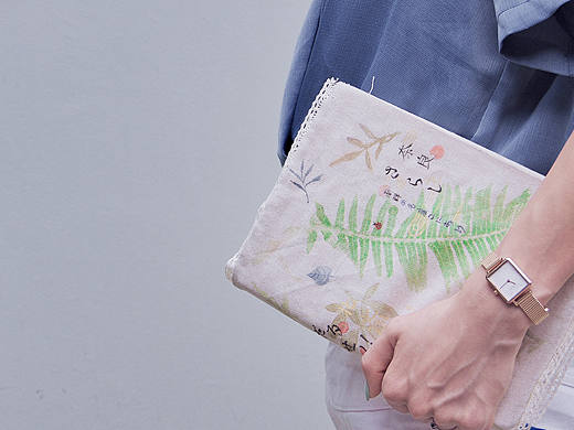 日系敲拓染帆布包