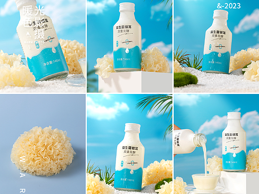 产品拍摄 银耳羹 银耳牛奶 益生菌银耳