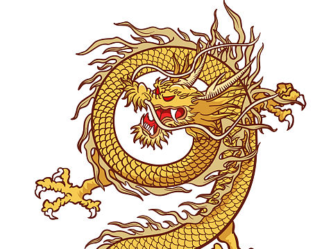 龙元素的图案设计
