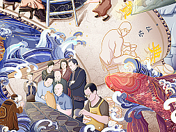 国潮插画【非遗 X 暄和棠 】 致敬中国非物质文化遗产