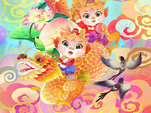 龙年新年贺图