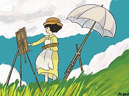 起風(fēng)了油畫(huà)風(fēng)臨摹