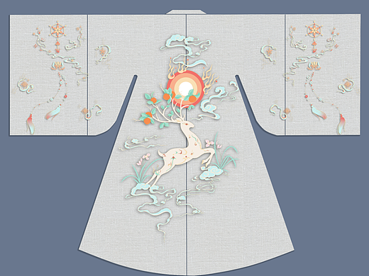 轻鸿呀原创汉服设计织金马面敦煌飞天