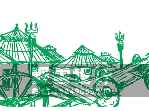 蒙古包  勒勒车