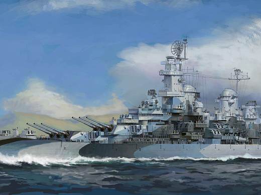 模型封绘密苏里号1944年状态