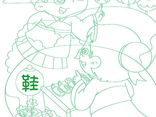 美术基础绘画-寓言故事郑人买履