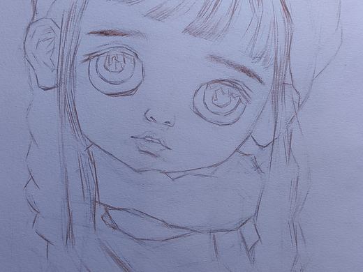 彩铅 布娃娃