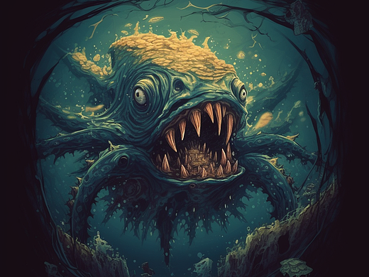 ai 怪物（个人主页-ZNjQ3OTE4Mjg=） - AI作品 - 站酷设计师姜先生SEEME原创素材 - 站酷ZCOOL