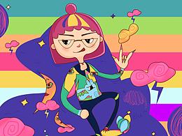 滑板少女涂鸦记