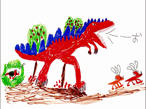 再画宫西达也的恐龙故事《你真好》