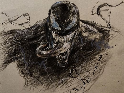 画个可爱的毒液吧