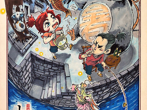 【庚子年·小暑节气贺图】洛克和小路的日常/鼠年。
