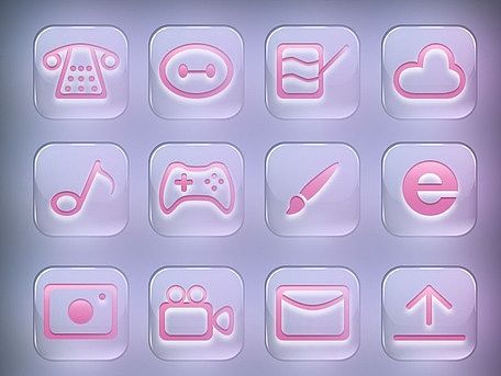 半透明玻璃效果icon