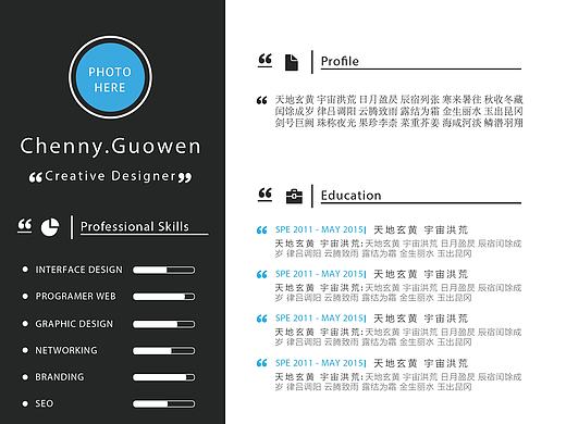 【個(gè)人簡歷制作】 第1套（個(gè)人主頁-ZMTUxNDA4Mjg=） - 其他平面 - 站酷設(shè)計(jì)師木心林夕原創(chuàng)素材 - 站酷ZCOOL