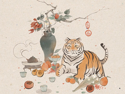 插画 | 国风静物小品