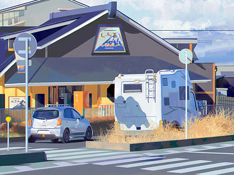 色彩练习插画