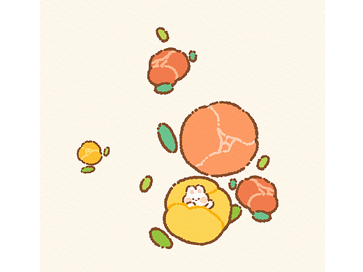 插画打卡- DAY9 豆奶兔的日常