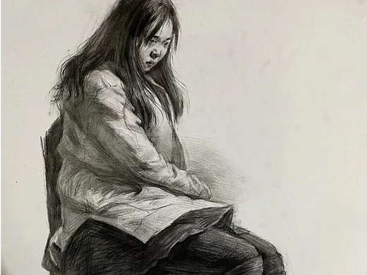 素描全身像
